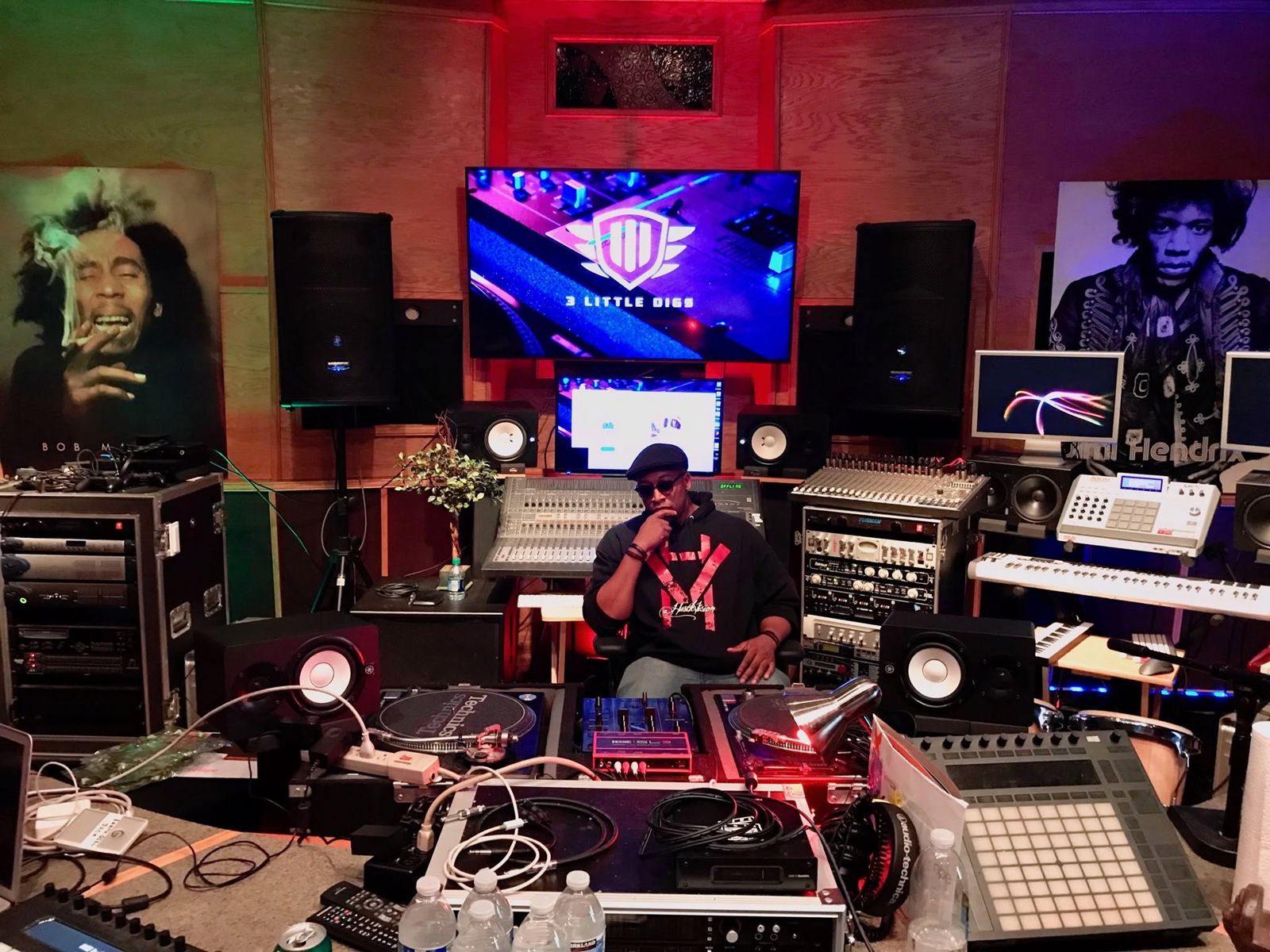 HustleVision in the studio
